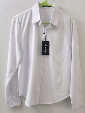 White Dress Shirt - Classic Long Sleeve